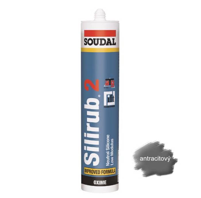 Silikon Soudal Silirub Color RAL 7016 antracit 300 ml neutralny EAN 5411183037144