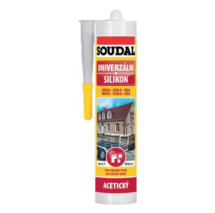 Silikon Soudal univerzalny biely 280 ml acetatovy EAN 5411183005686 1