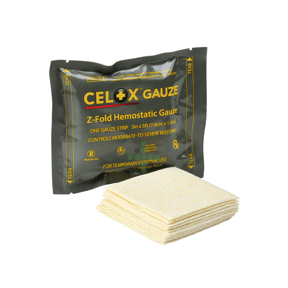 S12890 Celox Z-Fold 5 stop, 7,6 cm x 1,5 m hemostatická gáza - Obrázek 1