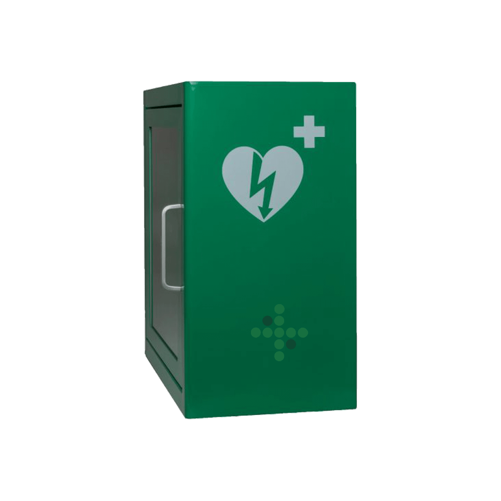 60.121_3 Skříňka pro AED ARKY zelená, s alarmem + nálepka - Obrázek 1