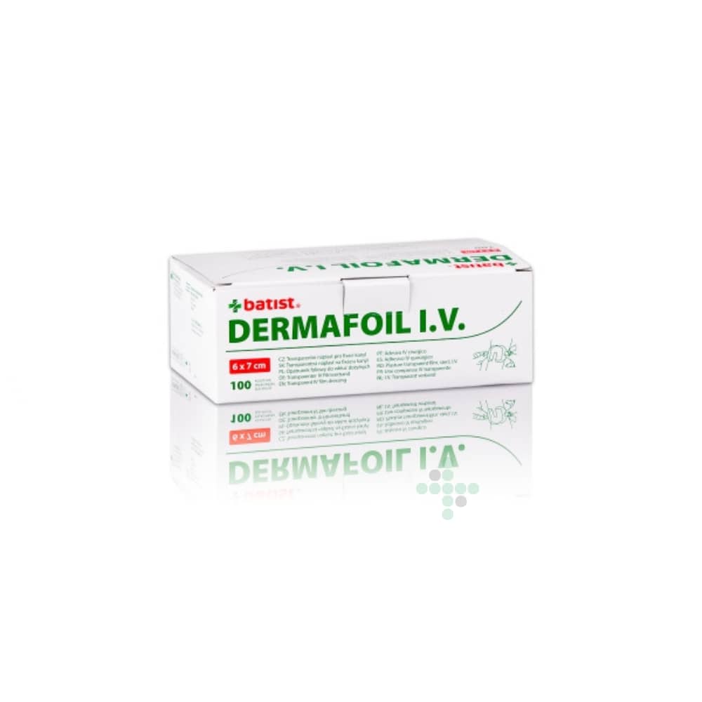 Náplast Dermafoil I.V. 6x7 cm, 100 ks