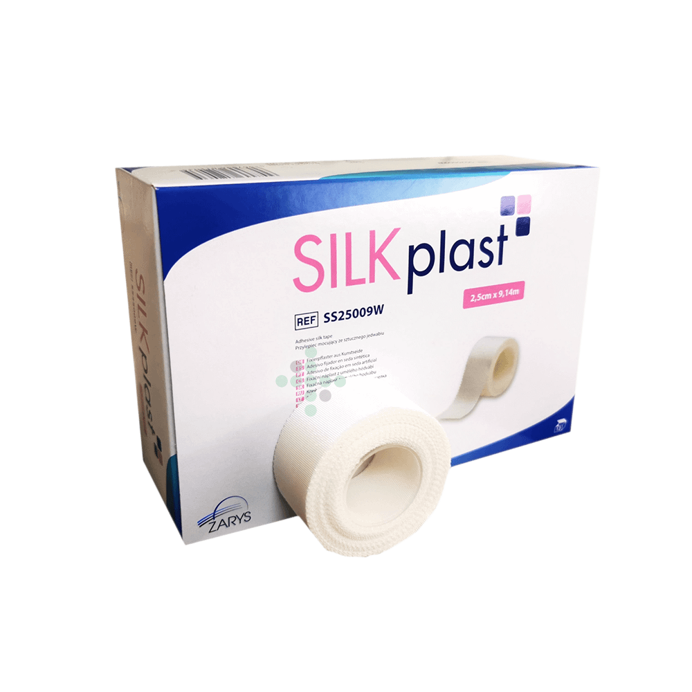 SS50009W Hedvábná záplata SILKplast 2,5 cm x 9,14 m, 6 ks - Obrázek 1