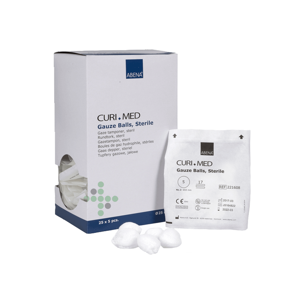 221608-02 Abena tampón stáčaný 2,5 cm; sterilný, 5 ks - Obrázok 1