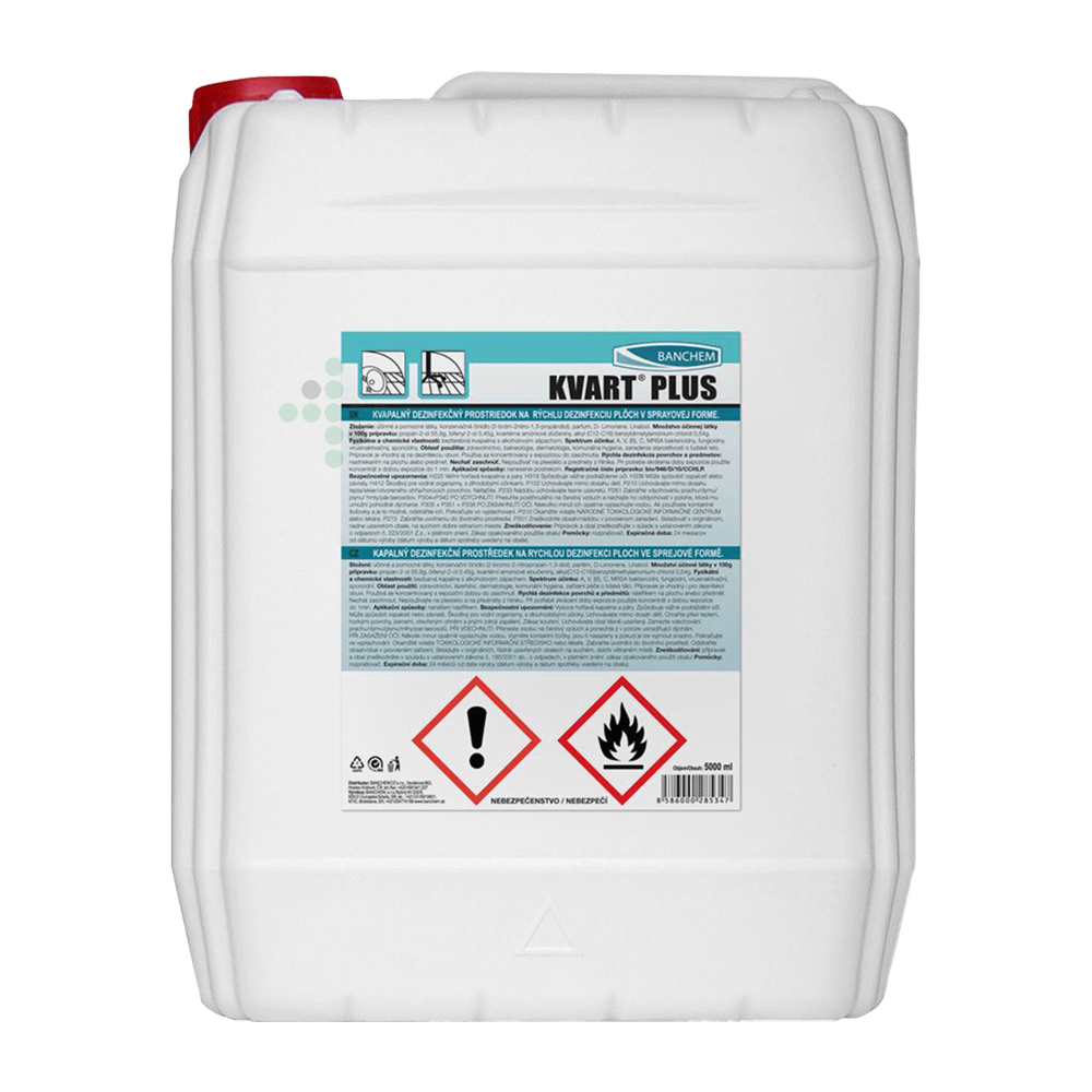 50626 KVART PLUS prípravok na dezinfekciu plôch 5 L - Obrázok 1
