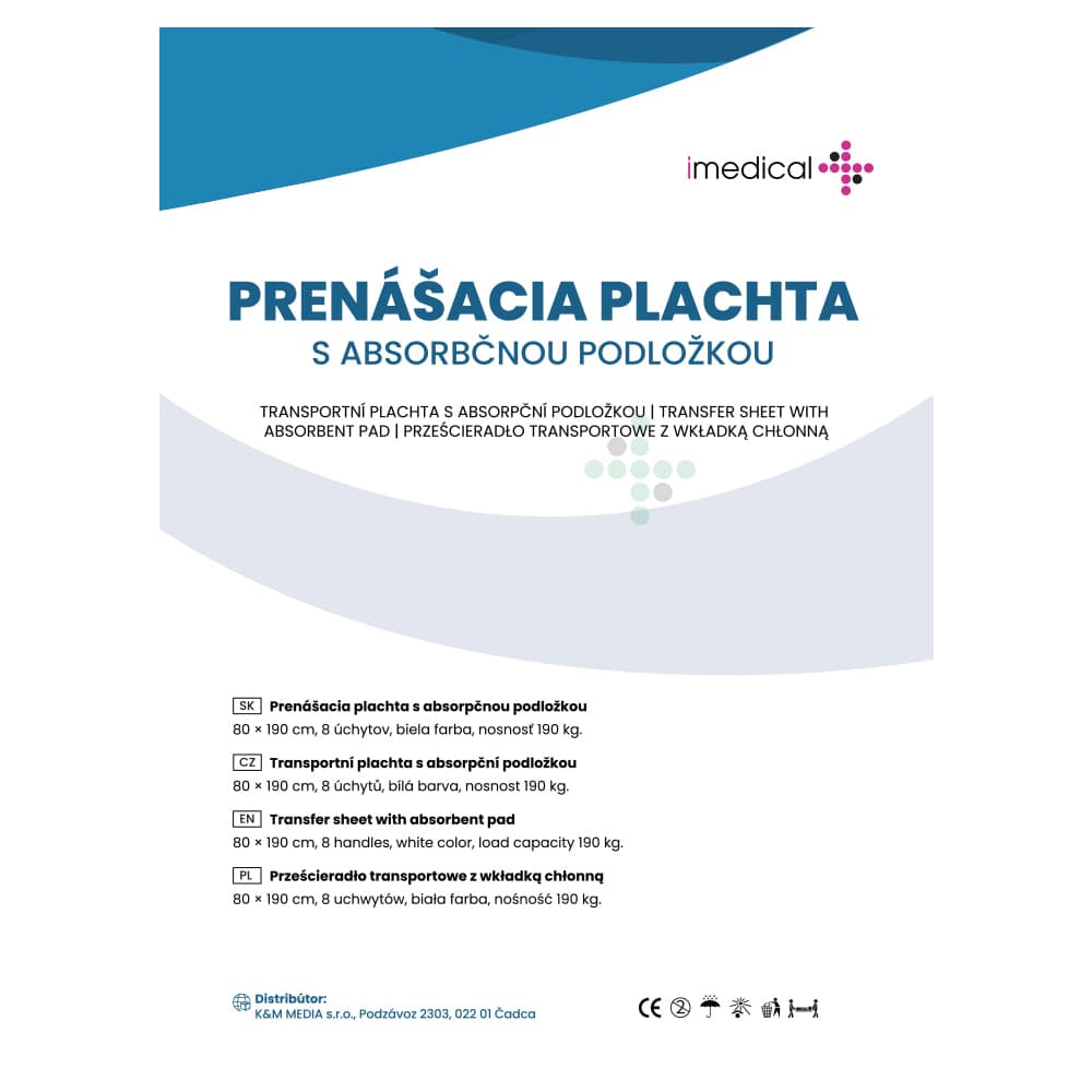 109407-1 Prenášacia plachta s absorpčnou vložkou do 190 kg - Obrázok 1