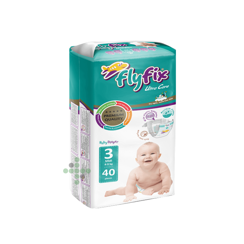 FFmidi Pieluszki dziecięce Flyfix midi, 40 szt. - Obraz 1