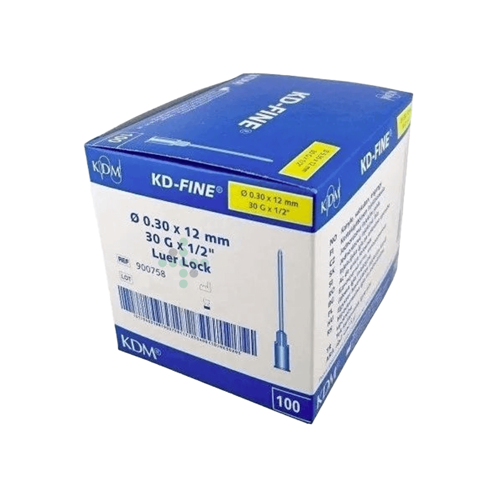Igła jednorazowa 30G x 1/2" jasnożółta, 100 szt. - Obraz 2