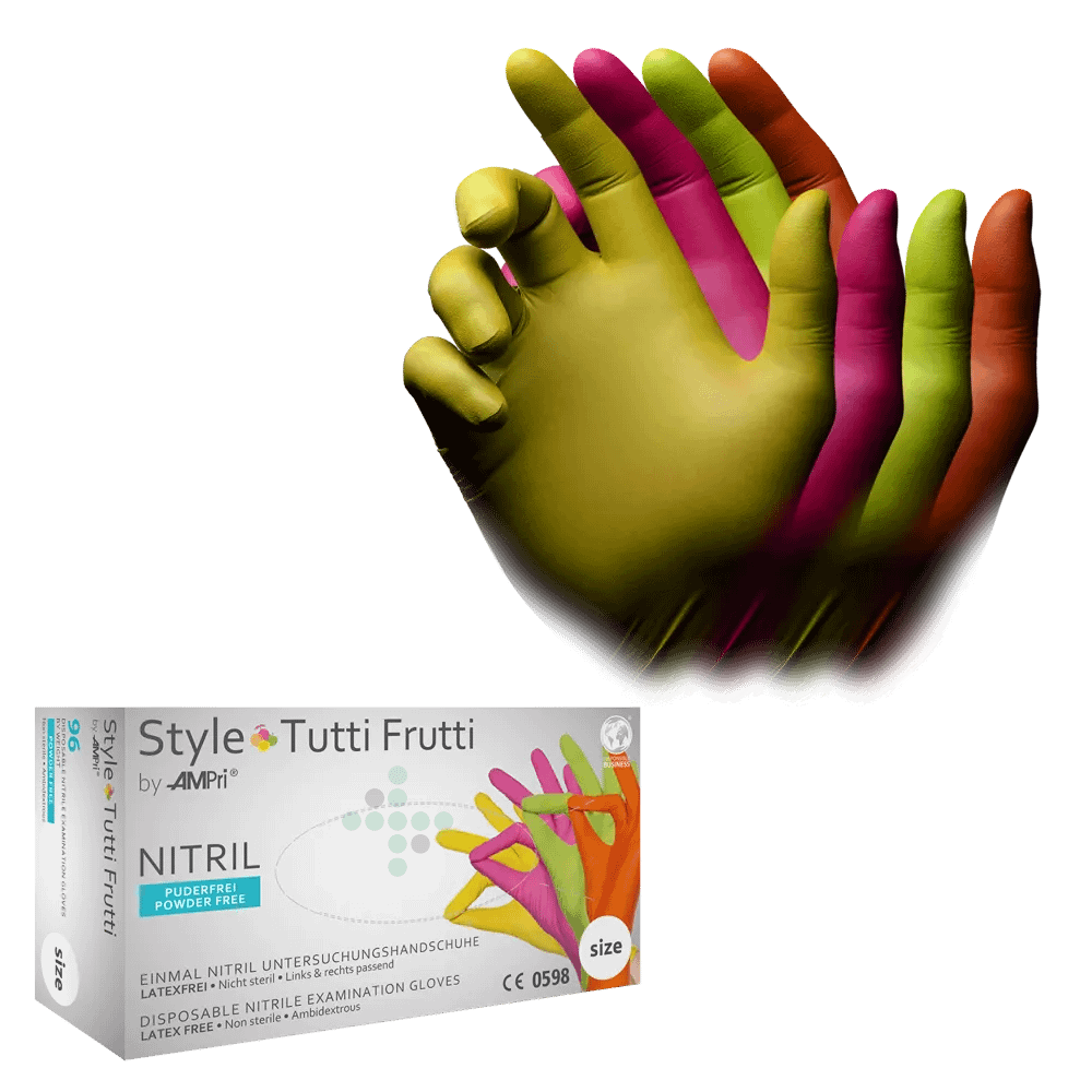 Rękawiczki nitrylowe Style TuttiFrutti PREMIUM, 100 sztuk