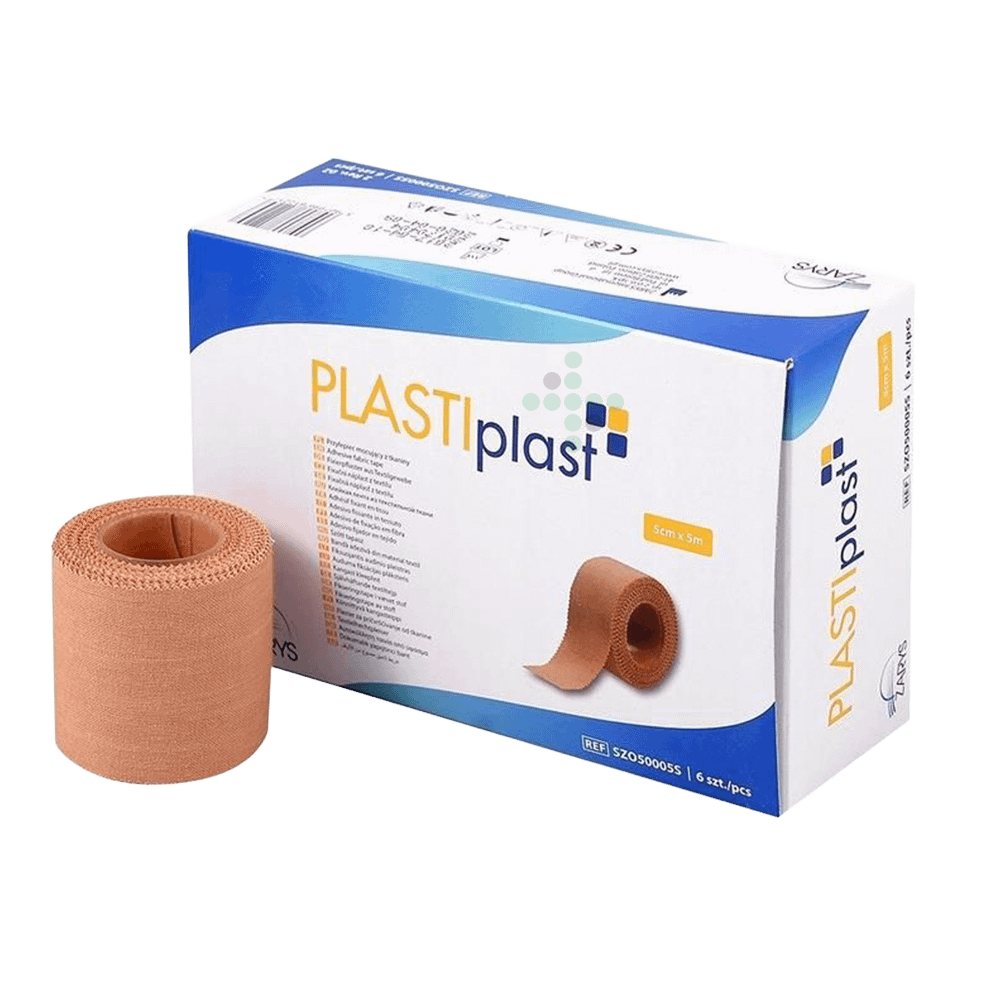 Plaster tekstylny PLASTIplast 5 cm x 5 m - 6 szt.