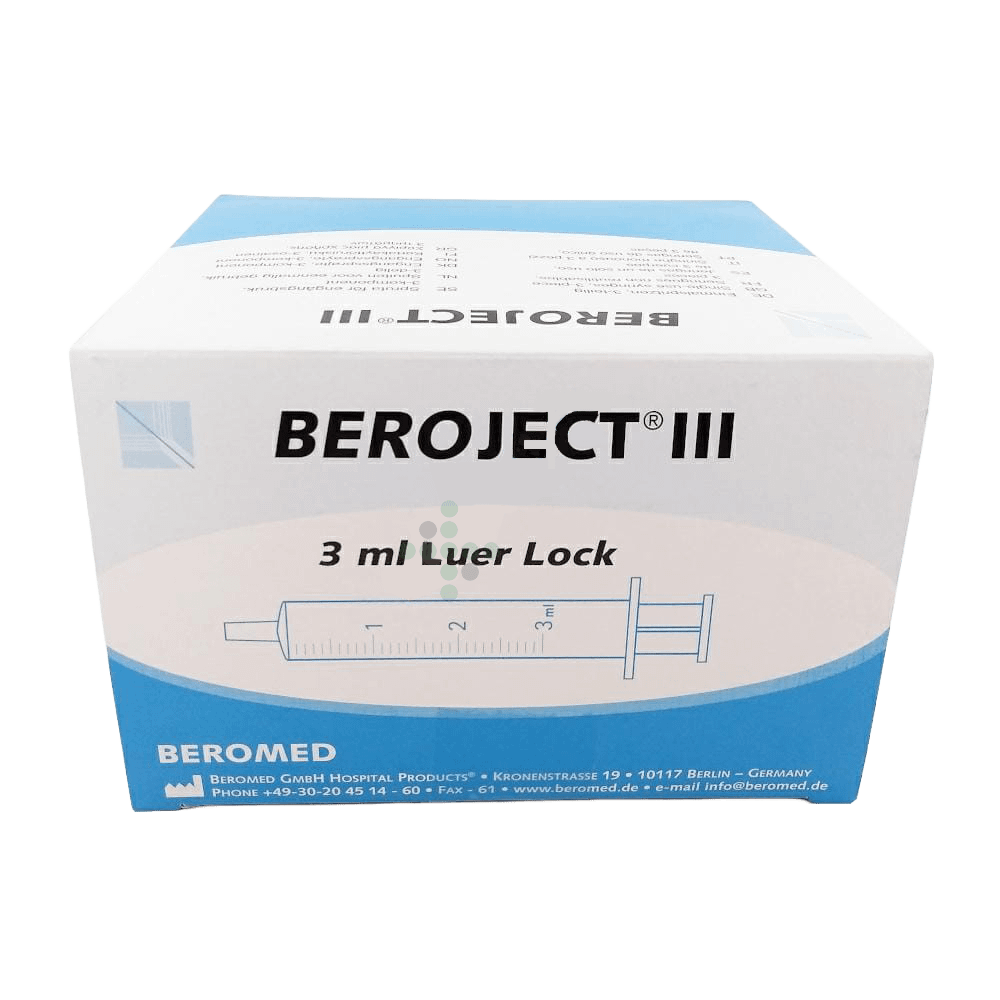 B947572 Strzykawka BERO 3 ml, sterylna, końcówka LL, 100 szt. - Obraz 1