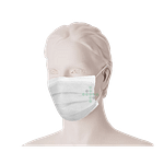 Chirurgická maska s gumičkami 50 ks, bílá