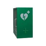 Skrinka pre AED ARKY zelená, s alarmom + nálepka