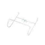 Držiak močového sáčku, kovový - ks