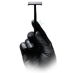 Holiaci strojček 1-blade, jednorazový -čierny,1 ks