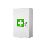 Lekárnička - skrinka nástenná plechová, bez výplne