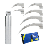 Laryngoskop sada KaWe- rukoväť, 6 čepelí MACINTOSH