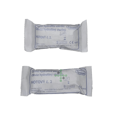 Obvaz hotový, různé velikosti, sterilní