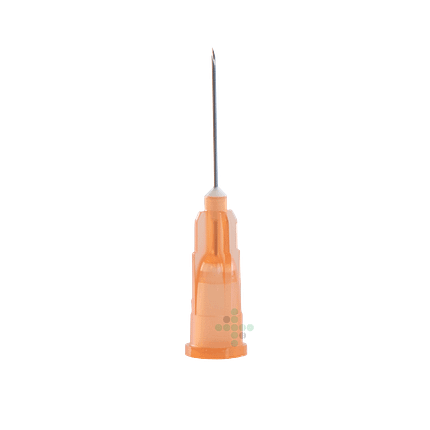 Jednorázová jehla 25G x 3/4" oranžová, 100 ks