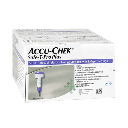 Odberové lancety ACCU-CHEK SAFE-T-PRO PLUS, 200 ks