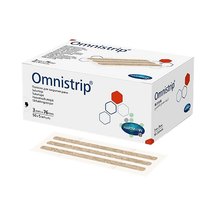 Omnistrip prúžky na stiahnutie rany 3x76 mm, 5 ks