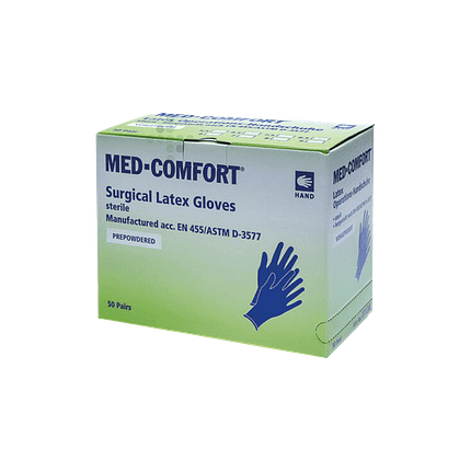 Rukavice Comfort latex, púdrované - viac veľkostí