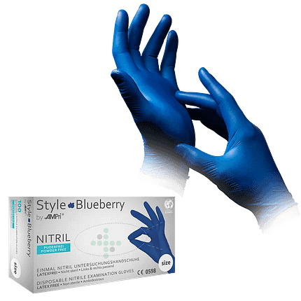 Style Blueberry PREMIUM nitrilové rukavice,100 ks