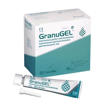 GranuGEL hydrokoloidný gél na hojenie rán 10x15 g