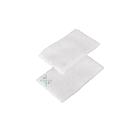 Płat bawełniany z gazy 10x15 cm, sterylny - 2 szt.