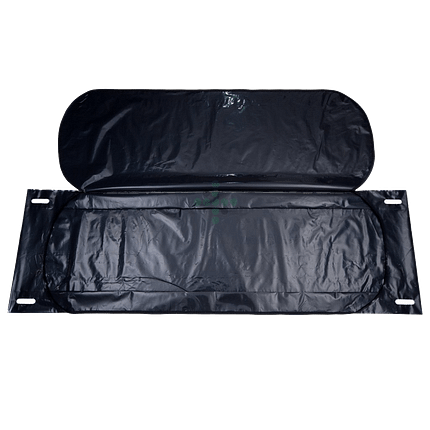 Torba patologiczna z zamkiem błyskawicznym 90 x 220 cm, czarna