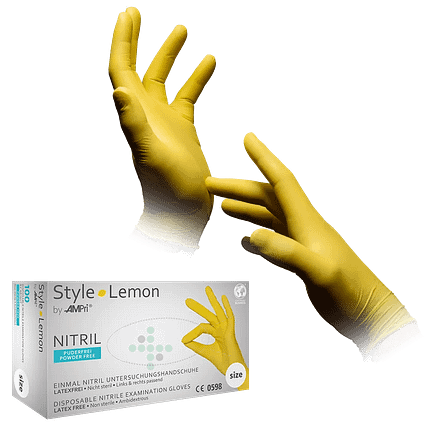 Rękawice nitrylowe Style Lemon PREMIUM, 100 szt.