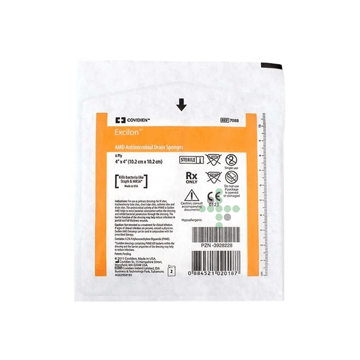 Excilon 10x10 cm - obväz antimikrobiálny - 2 ks - Obrázok 1