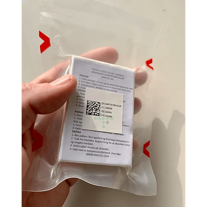 Compressed gauze bandage - kompresná skladaná gáza - Obrázok 4