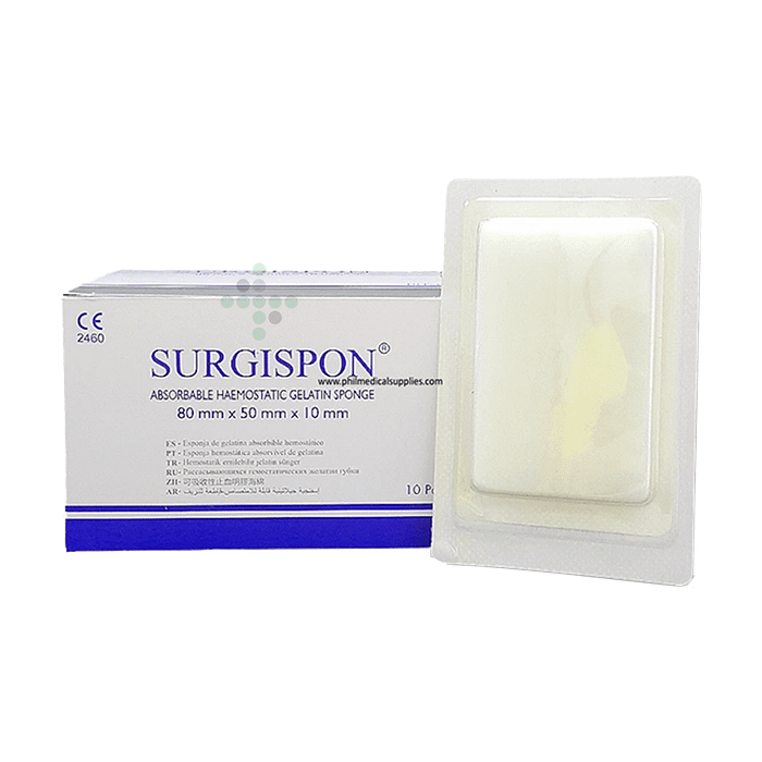 Hemostatikum Surgispon Standard 80x50x10 mm -10 ks - Obrázok 1