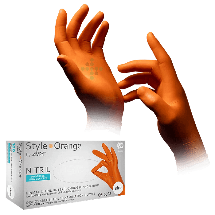 Style Orange PREMIUM nitrilové rukavice,100 ks - Obrázok 1
