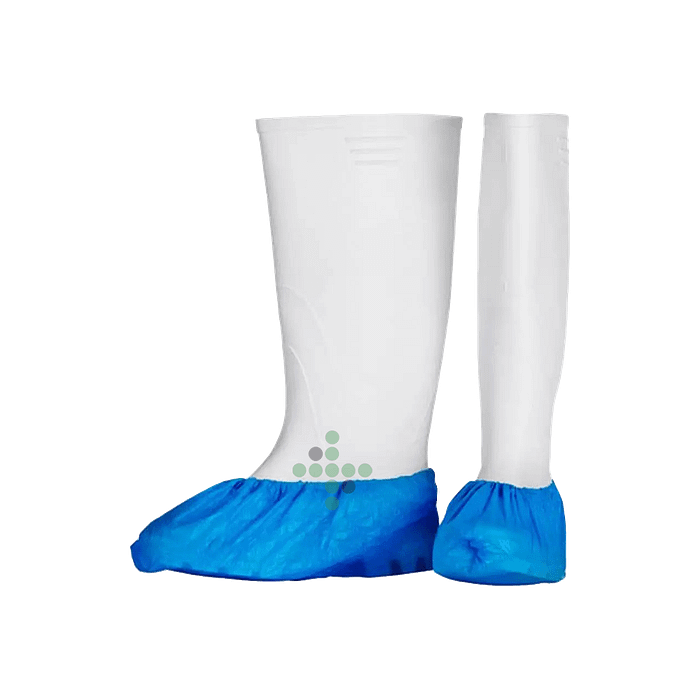 Jednorazowe ochraniacze na buty niebieskie, 100 szt. - Obraz 1