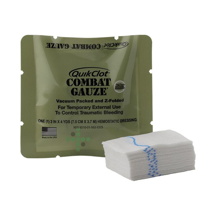 QuikClot Combat Gauze - składana gaza wojskowa - Obraz 1