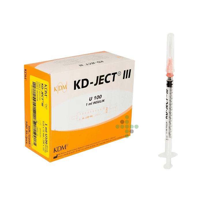 Strzykawka insulinowa 1 ml G29, z igłą, 100 szt. - Obraz 2