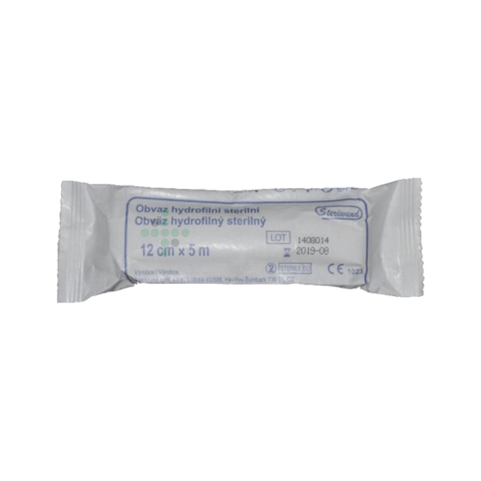 Steri-Hold opatrunek hydrofilowy 12 cm x 5 m, sterylny - Obraz 1