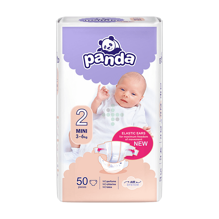 BELLA PANDA MINI 2 Pieluszki dla niemowląt 3-6 kg, 50 szt. - Obraz 1