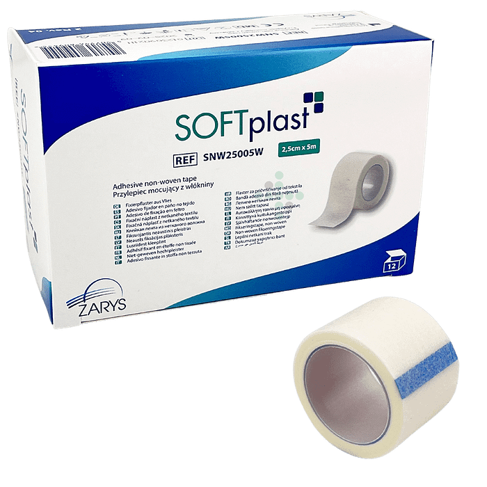 Plaster SOFTplast NT 2,5 cm x 9,14 m - 12 szt. - Obraz 1