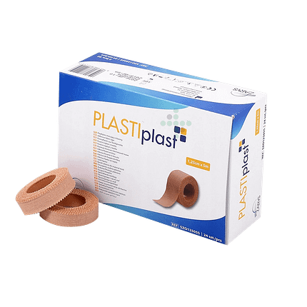 Textilní záplata PLASTIplast 1,25 cm x 5 m - 24 ks