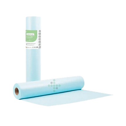 Vyšetrovací papier PREMIUM 50 cm+PE fólia - modrý