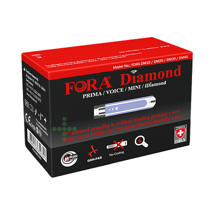 Paski testowe Fora Diamond, 50 szt.