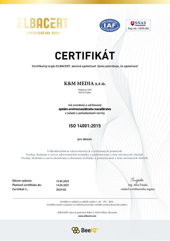 KM MEDIA s.r.o. 14001 2024 SK