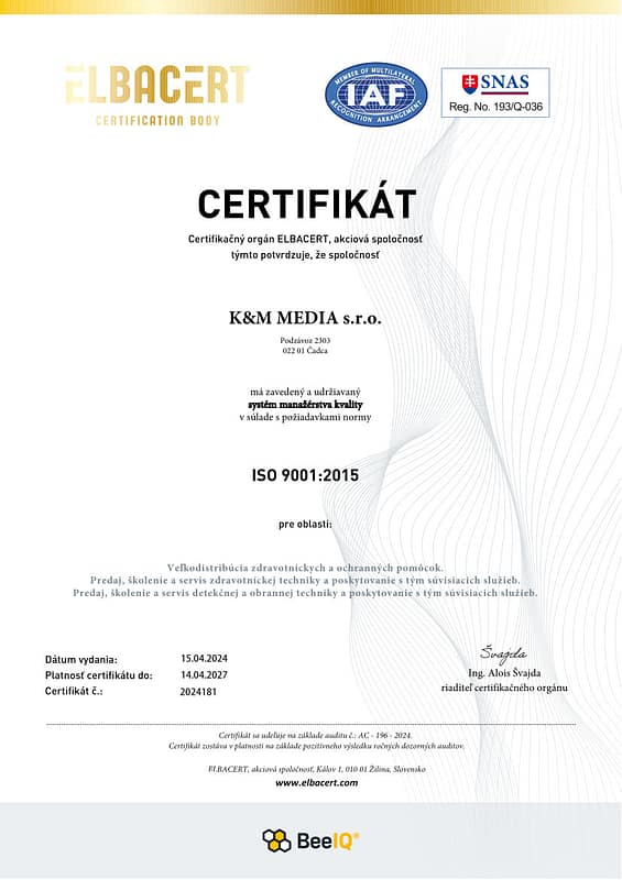 KM MEDIA s.r.o. 9001 2024 SK