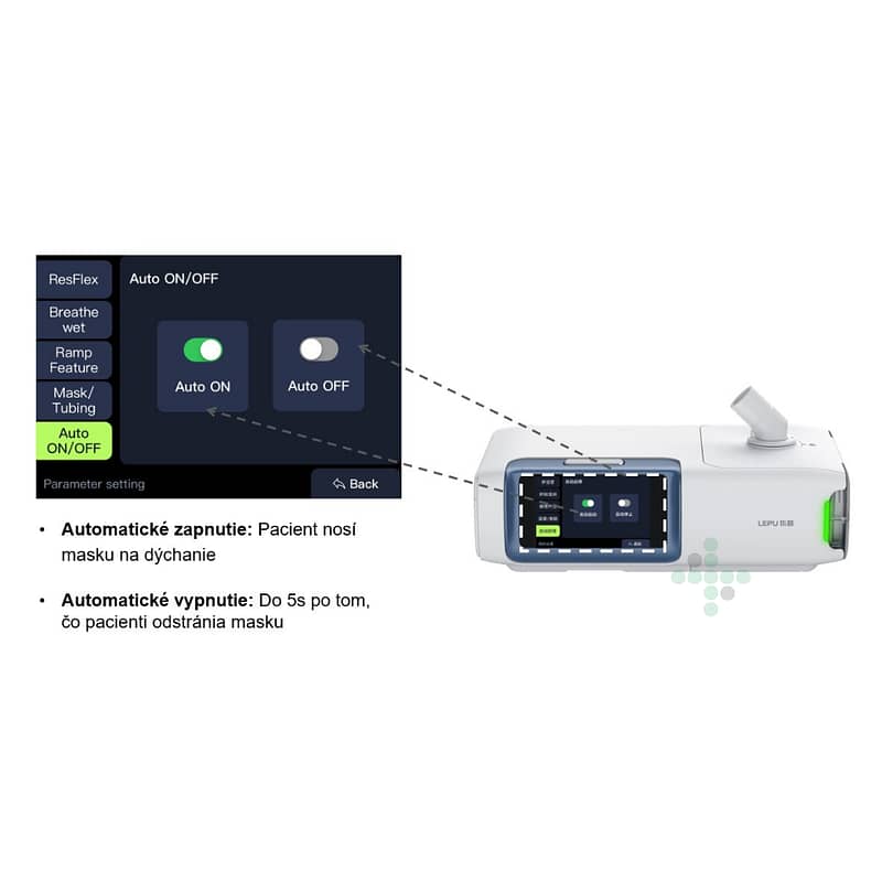 CPAP ventilator R20 – system dychacej terapie 12
