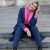 nohavice Milena tmavomodré