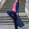 nohavice Milena tmavomodré