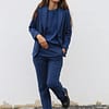 nohavice Milena tmavomodré