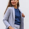 Úpletové sako Kornélia sivá